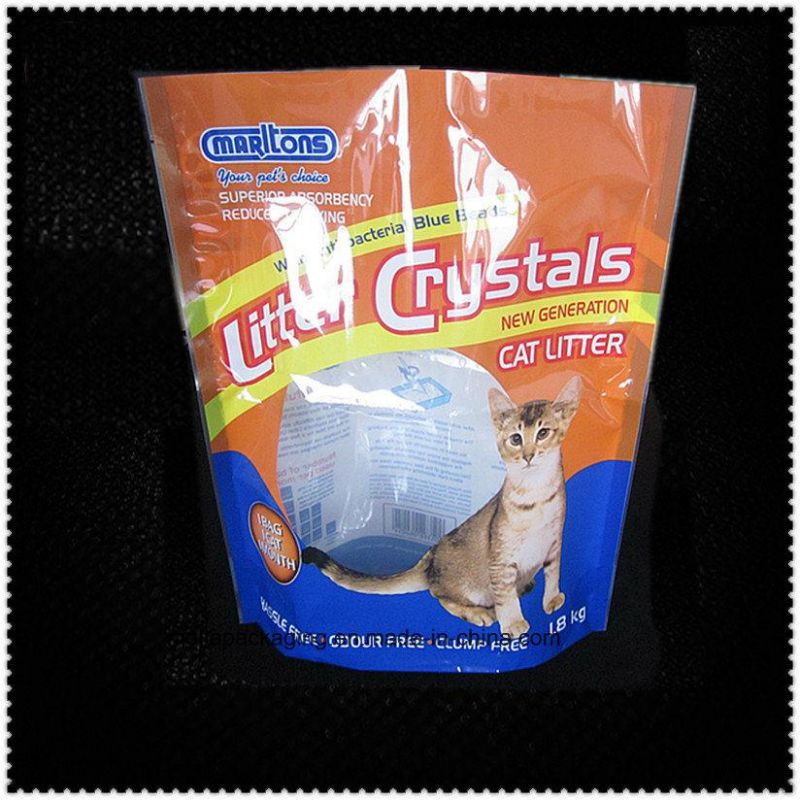 Anti-Static Stand up Pouch Moisture Proof Cat Snacks Pet Food Straight Bag