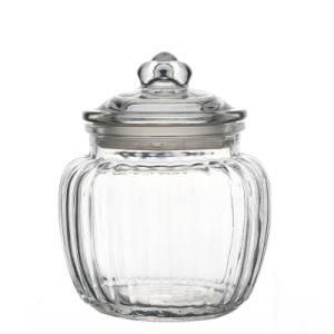 Hot Sale 550ml 1000ml 1500ml Customized Pumpkin Shaped Glass Jars Round Food Storage Jars for Kitchen Manufacturers Wholesale