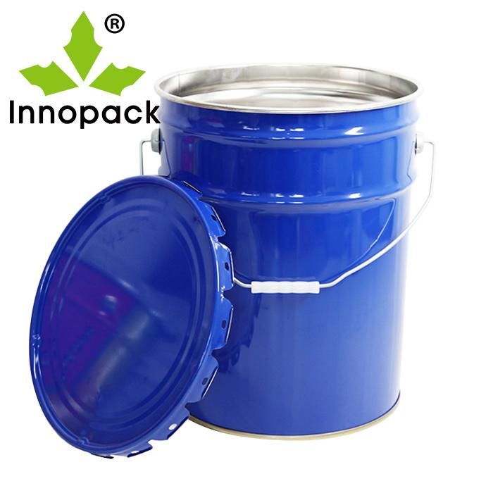 20L Lock Ring Tin Pails/ 25L Hobbocks Metal Paint Bucket.