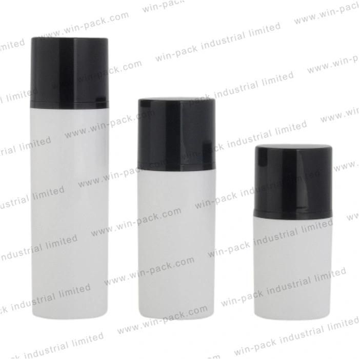 Winpack Hot Sell Mini Skin Care Airless Bottle Cosmetic Lotion Packing Top Selling 10ml 15ml PP Plastic White and Black Lotion Airless Applicator Pump Bottles