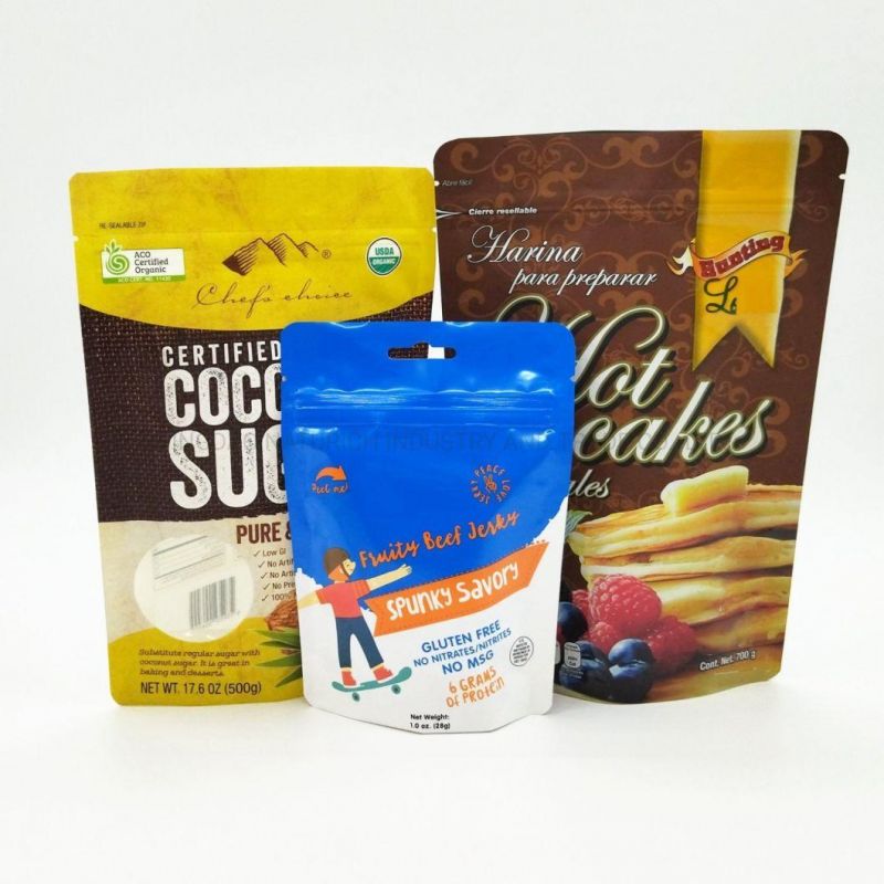 Quad Seal Bag with Zipper and Valve Coffee Packaging Bag