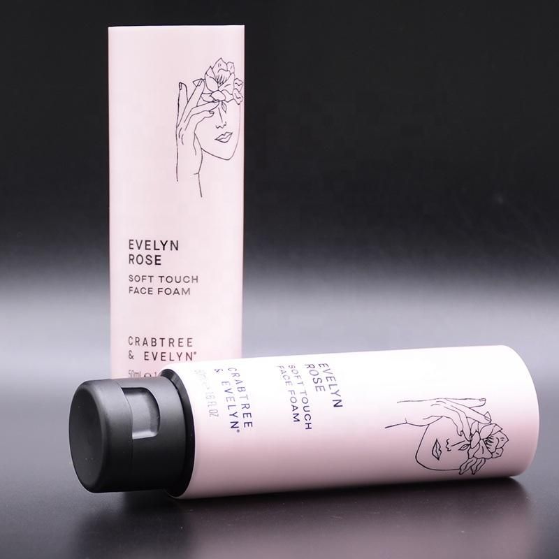 Customized Black PE Plastic Hand Cream Cosmetic Tube