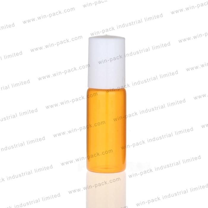 Yellow Frosted Eco Friendly Glass Cosmetic Bottle for Skin Care Oil Packing