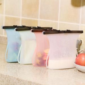 Hot Sale 2019 Trending Product Silicone Kitchen Bag, Silicone Food Storage Bag Reusable