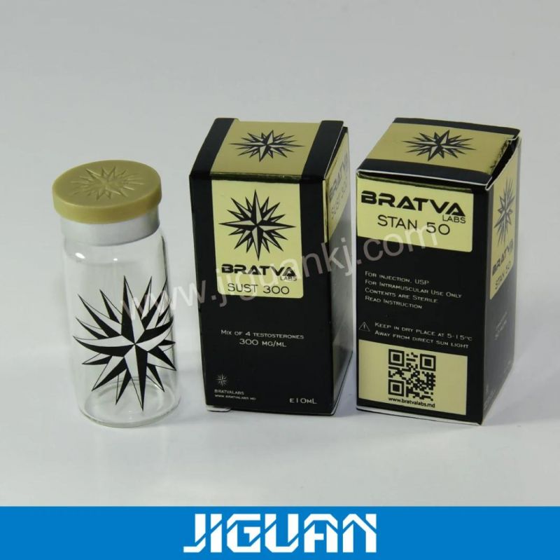 Gold or Custom Color Prting Vial Package Paper Box