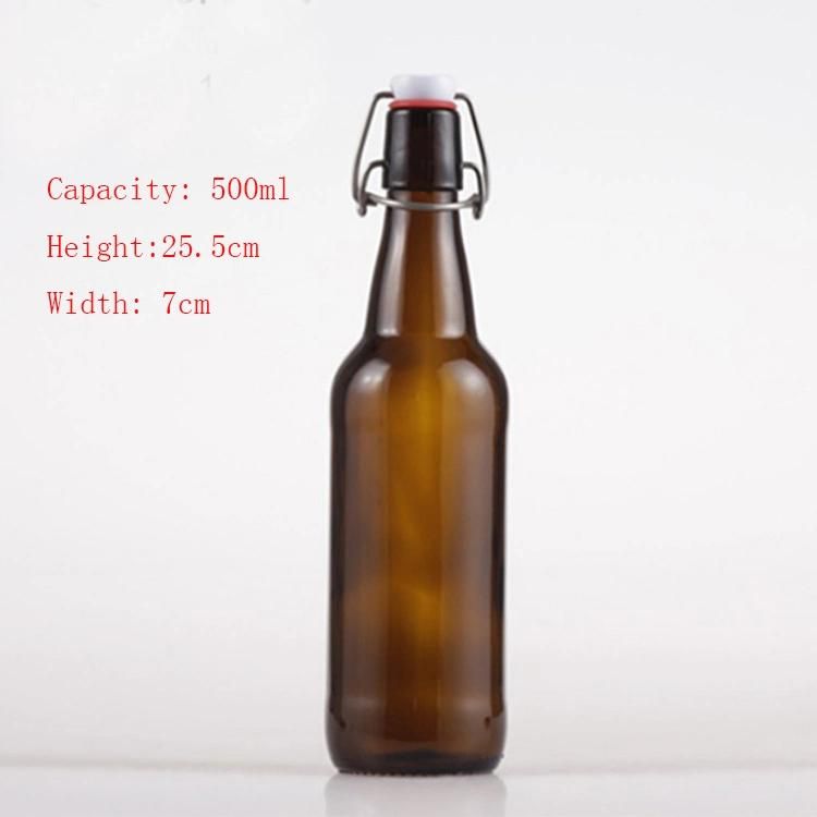 500ml Swing Top Beer Bottle/Glass Swing Top Bottles/Amber Glass Swing Top Bottles