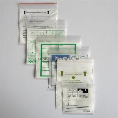 Medicine Zipper Plastic Bag Store Pills for Hospital by China Supplier