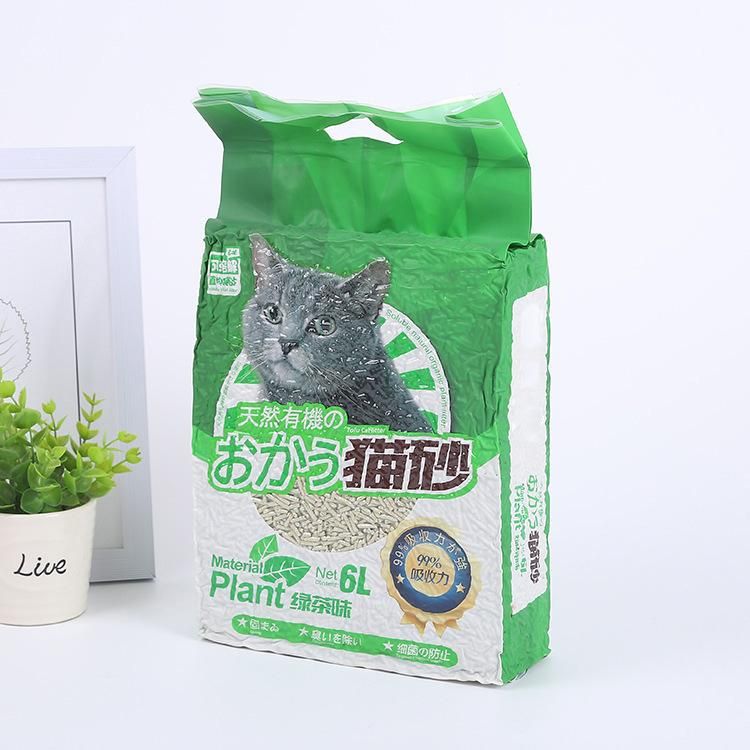 Compostable Cat Litter Plastic Packaging Bags with Customized Printing Cat Litter Tofu