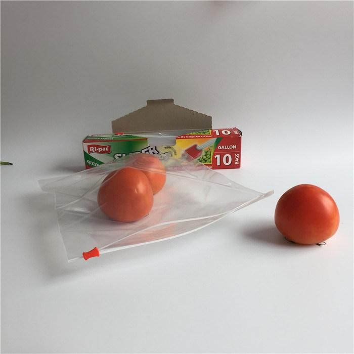 Reusable Food Fresh Keeping Plastic Slider Zip Top Bag