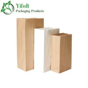 Customized Kraft Food Bags Packaging Paper Bread Loaf Bakery Bag Disposable Kraft Paper Bags Snack Bags Bread Bags