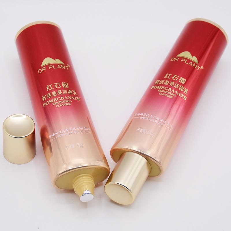 Custom Cosmetic Packaging Empty Hand Cream Hand Lotion Oval Tube