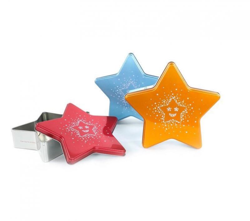 Hot Sale Star Shaped Chocolate Tin Box, Candy Tin Can