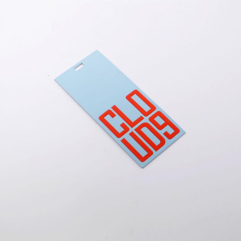 Engraved Plate Embossed Logo Garment Accessories Custom Paper Hang Tag