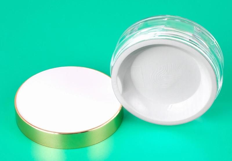 Wholesale Customized Makeup Packaging Round Plastic Empty Loose Powder Jar Cosmetic Case