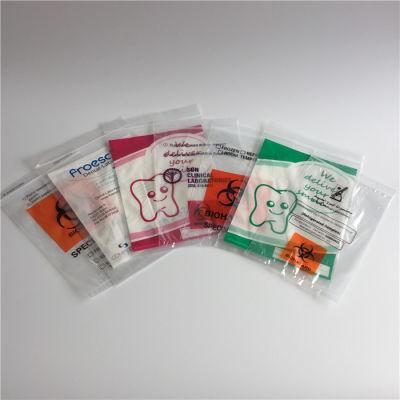 Sterile Sample Medical Biohazard Bags Lab 95kpa Specimen Transport Bag with Document Pouch