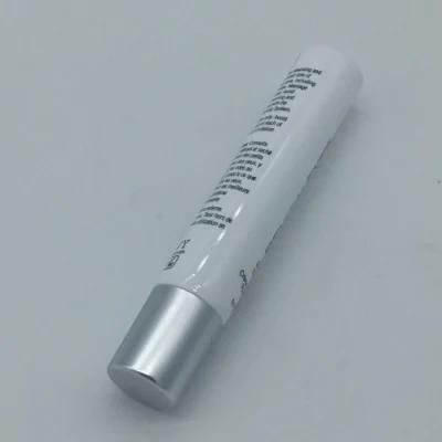 Lurxy Plastic PE Cosmetic Long Nozzle Tube with Silver Metallized Silver Cap