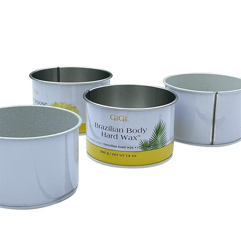 964# Wholesale Print Non-Standard Edge Curl Can Empty Round Tin Cans Food Can with Easy Open Lid