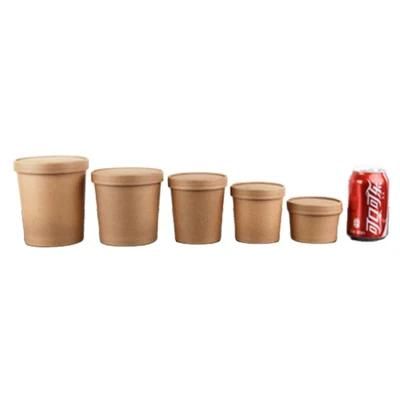 12oz Factory Direct Sale Take Away Kraft Paper Soup Cup for Us Market