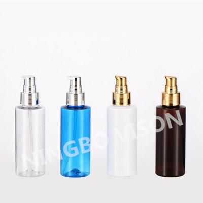 120ml Cylinder Shape Plastic Cosmetic Bottle with Disc Top Cap