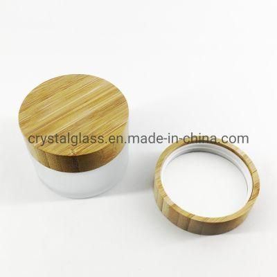 Wholesale 30g 50g 100g Glass Jar with Wooden Caps