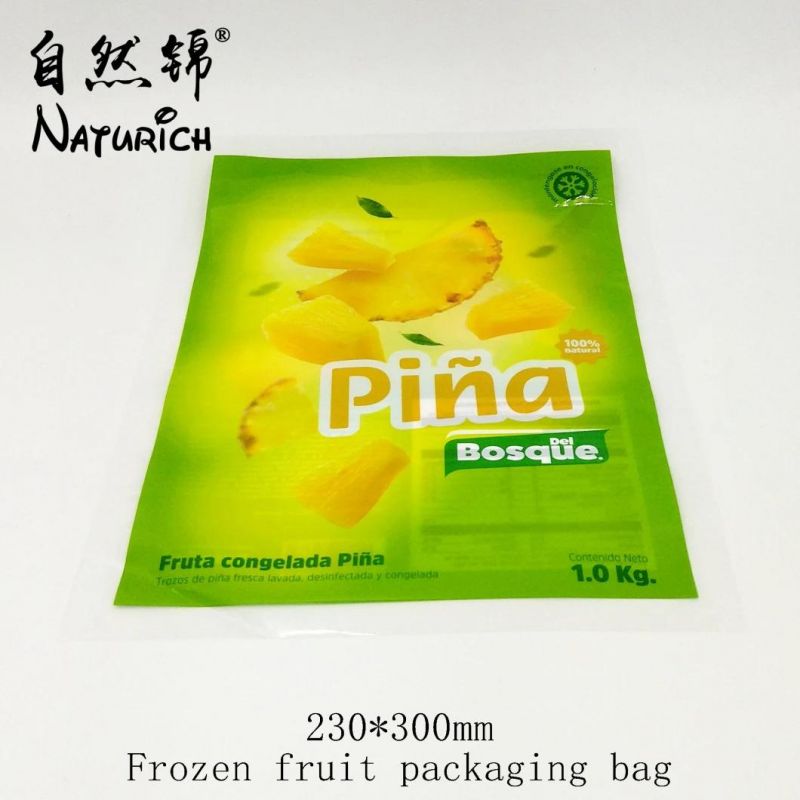 1kg Frozen Pina/Pineapple/Bromel Packaging Plastic Bag Food Packing Mylar Pouches