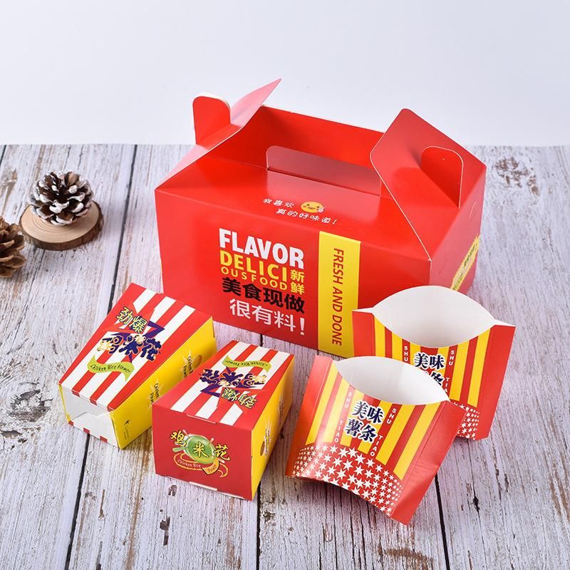 Fried Chip Packaging Lunch Packaging Pie Food Gift Box Kraft Paper Food Packaging Box Stainless Steel Food Box Food Boxes Takeaway Packaging