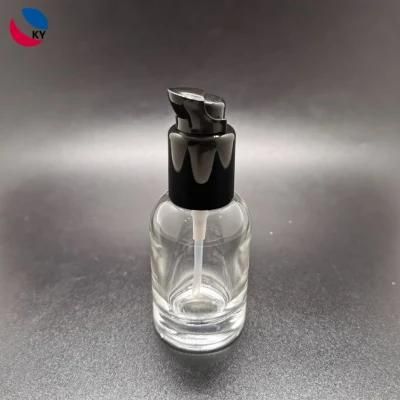 Luxury Clear Transparent Empty Glass Serum Cosmetic Dropper Bottle Packaging