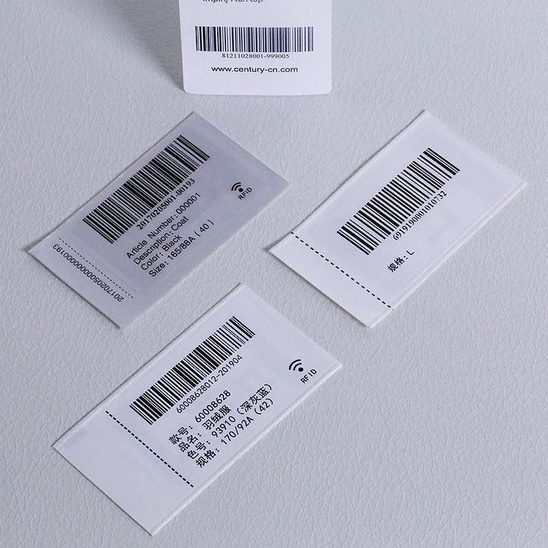 Garment Accessories PVC RFID Shipping Tags Custom Hangtag Debossed Logo Printed Matte White Paper Hang Tag