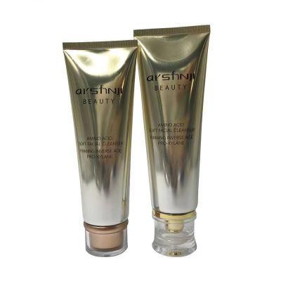 Aluminum Plastic Laminated Facial Cleanser Package Tube with Acrylic Lid