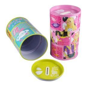 Flexible Tin Coin Bank with 4c