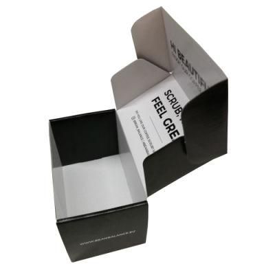 Online Custom Black Printed Paper Box Package with Logo