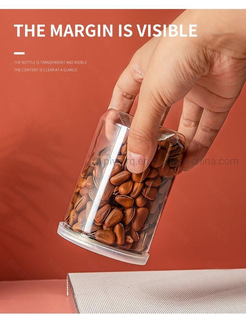 290ml Pet Transparent Easy Open Lid Bottle Plastic Jar with Aluminum Cap