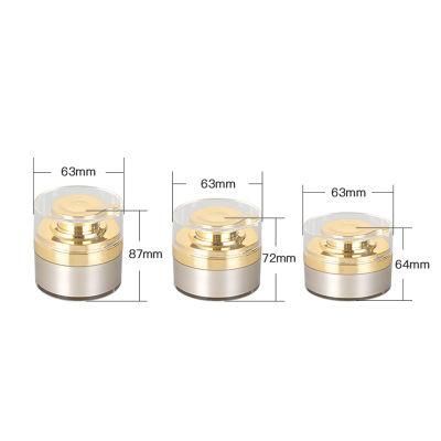 30g Gold Empty Plastic Acrylic Cream Jar for Skin Care