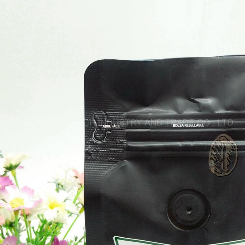 340g Coffee Packaging Bag with Zipper and Valve Mylar Bags