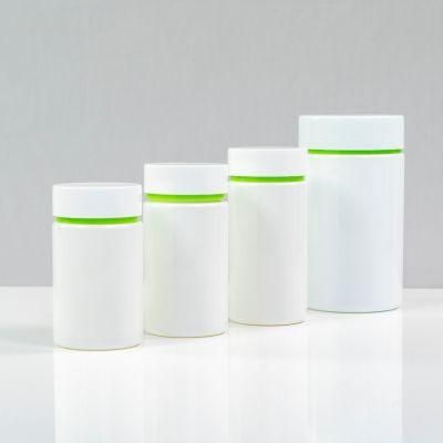 Hot Sale Pet Cylinder Shaped 300ml Double Cap Tablet Plastic Packaging Bottle