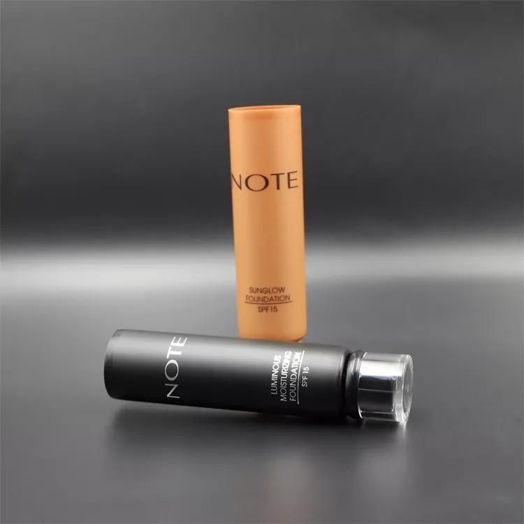 Silkscreen Printing Cosmetic Foundation Makeup Tube with Acrylic Cap