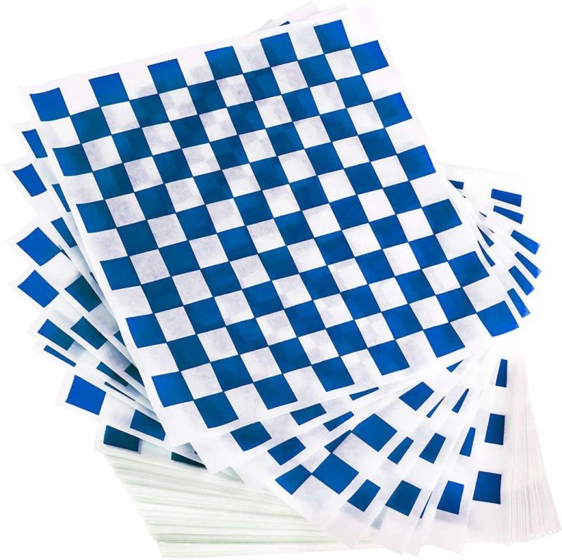 Food Wrapping Paper Packaging, Burger Wrapping Paper, Custom Printed Grease Proof Mg White Sandwich Paper Packaged