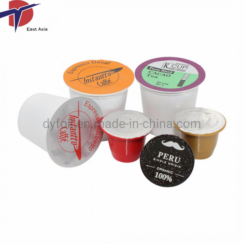 Coated Die Cut Aluminum Foil Lids with Logo