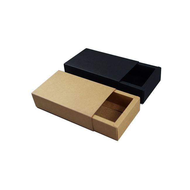 Custom Paper Drawer Bottle Brown Kraft Paper Packaging Box