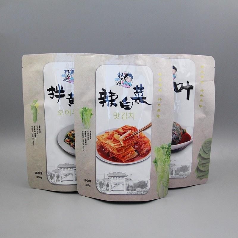 Custom Printed 300g Pickle Kimchi Packaging Bag Stand up Pouch