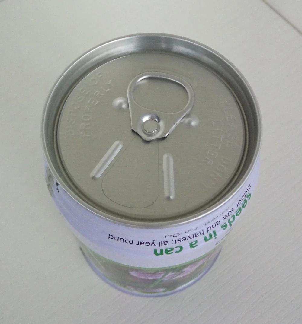 691# Metal Easy Open Tin Can for Seeds