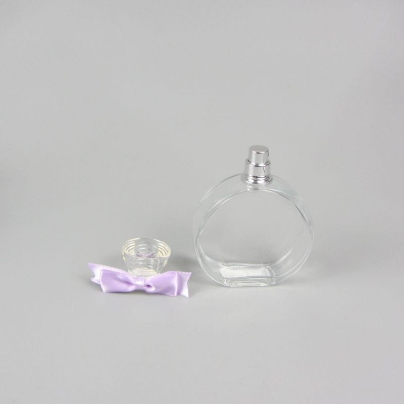 Clear Nice Shape Pump Spray Cap Glass Bottles for Perfume