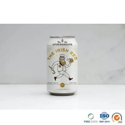 Customized Printed Beer Epoxy or Bpani Lining Standard 355ml 12oz Aluminum Can