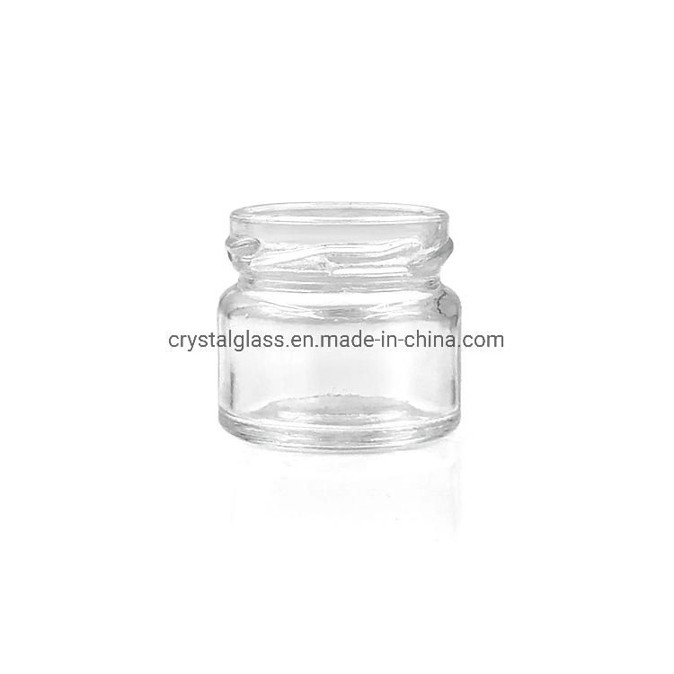 25ml Round Shaped Glass Container Mini Size Glass Honey Bird Nest Jam Jelly Packaging Jar