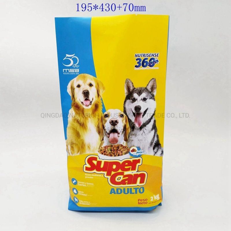 Matte Printing Composite Packaging Bag 2kg 4kg Pet Food Bag