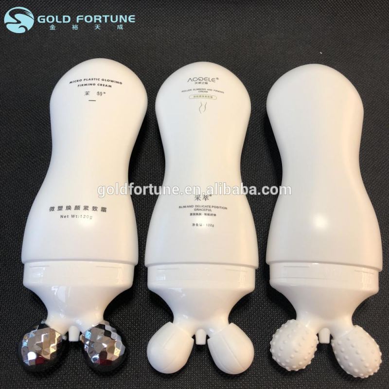 50ml 100ml Roll on Bottle Plastic Massasging Tubes for Cosmetic Packaging