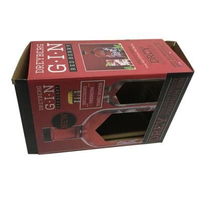 Folding Paper Cardboard Hard Wine Box with Holes