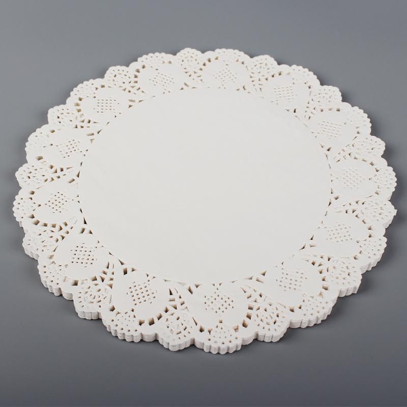 Factory Cheap Price Eco-Friendly Lace Paper Doily / Oval Doyley/ Disposable Cake Paper