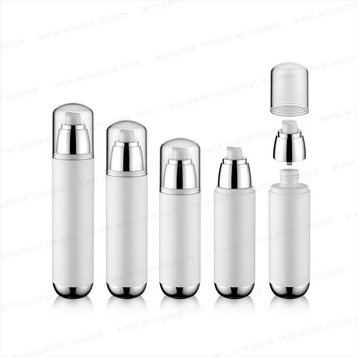 UV Coating White Plastic Cosmetic Lotion Bottle