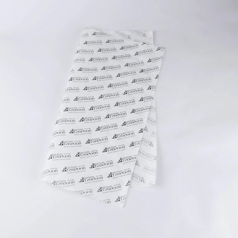 High Quality Letter Logo 17GSM 20*30" White Packing Wrapping Tissue Paper